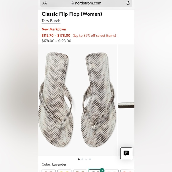 Tory Burch classic sandals - Picture 1 of 4